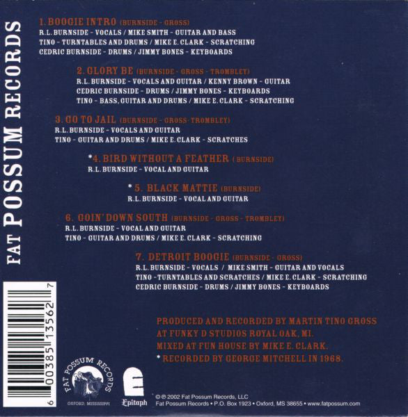 RL Burnside "Burnside's Darker Blues" CD