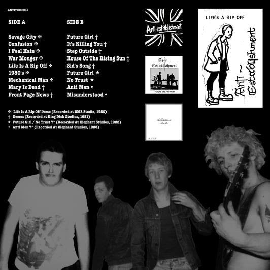Anti-Establishment "Life Is A Rip Off - Complete Collection" LP