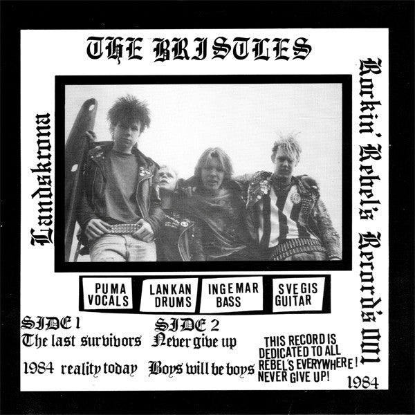 Bristles "Boys Will Be Boys" 7"