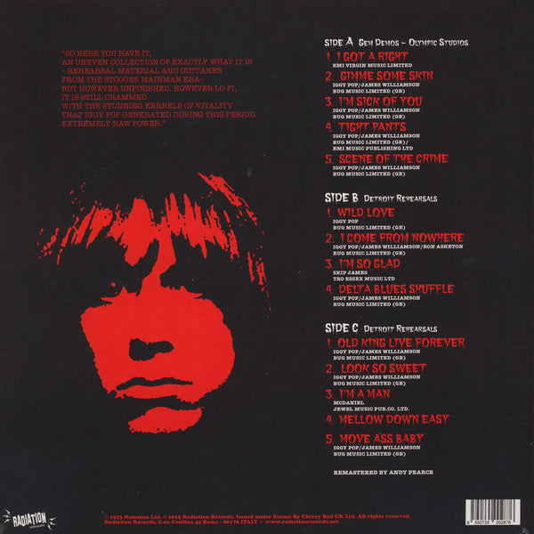 Iggy And The Stooges "Move Ass Baby" 2xLP