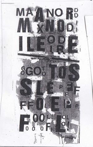 Max Nordile "Go To Sleep, Fool!" Cassette