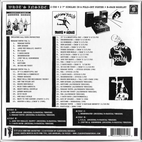 Reagan Youth "Complete Youth Anthems for the New Order" 2x7"+2xCD