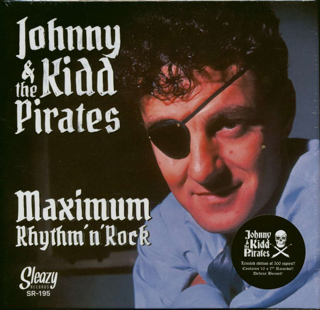 Johnny Kidd & The Pirates "Maximum Rhythm 'n' Rock" 10x7" Box