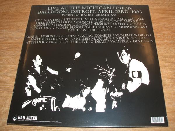 Misfits "Walk Among You Live at the Michigan Union Ballroom" LP