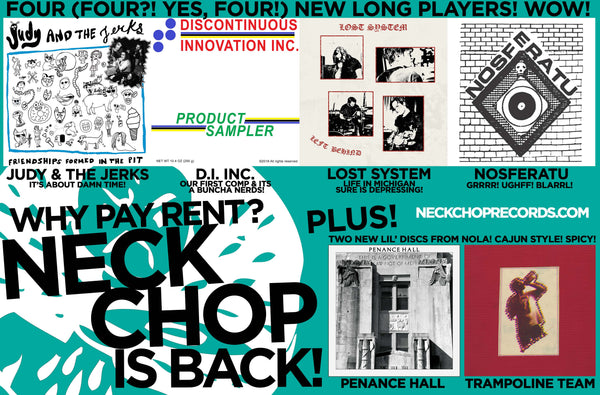 Neck Chop Records Round 8 Bundle 4x LPs & 3x 7"s
