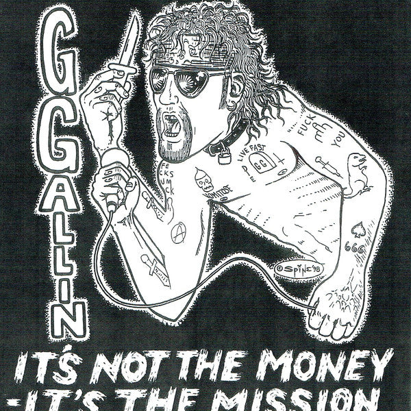 GG Allin "It's Not The Money - It's The Mission" 7"