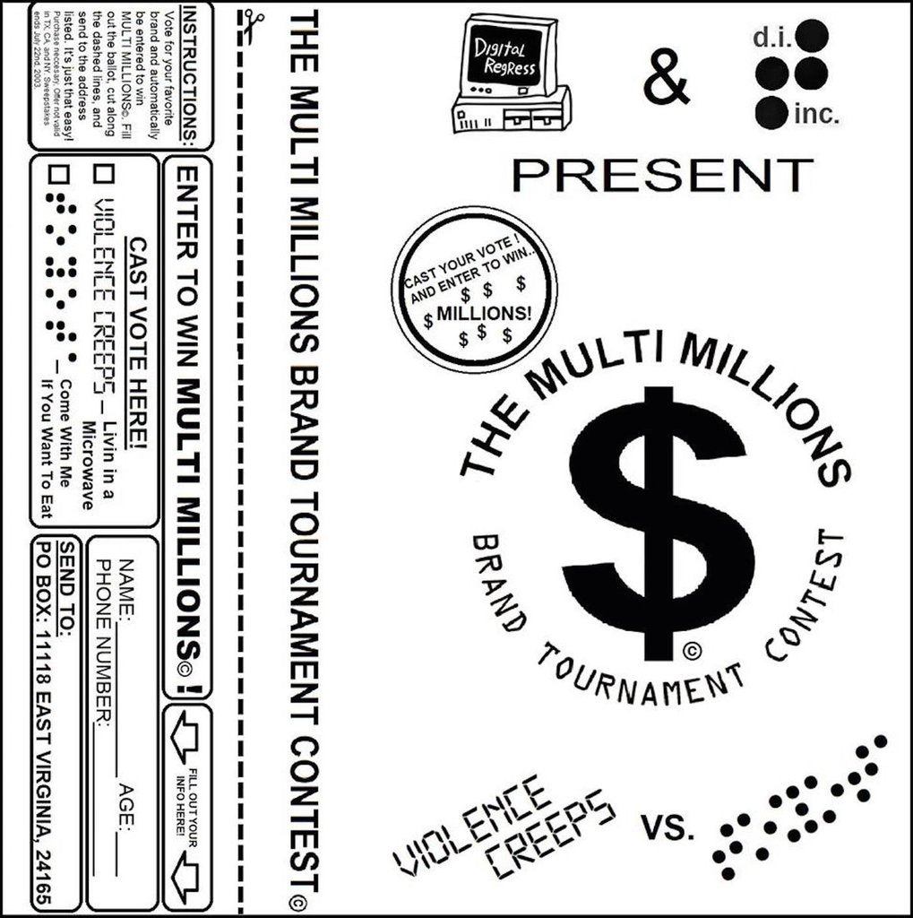 Violence Creeps / Toyota "The Multi Millions Brand Tournament Contest Tape Product" Cass